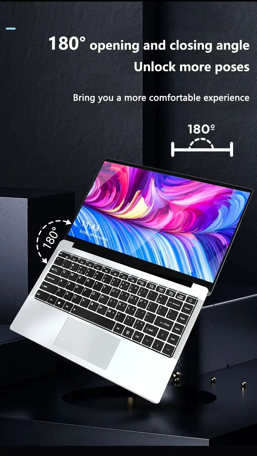 2025 Office Laptop Windows 11 intel core i7-7500U/intel Atom x7 A3950 14.1"  Notebook Computer 1920*1080P  12GB RAM 1/2TB SSD
