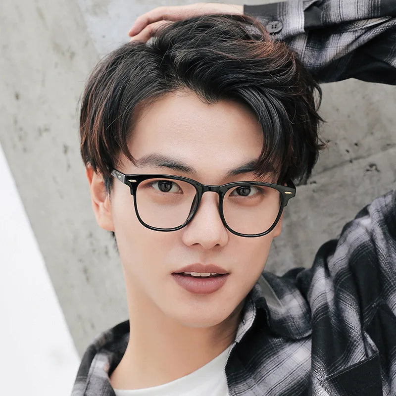 3 Pcs/Set Transparent Computer Glasses Frame Women Men Anti Blue Light Round Eyewear Blocking Glasses Optical Spectacle Eyeglass