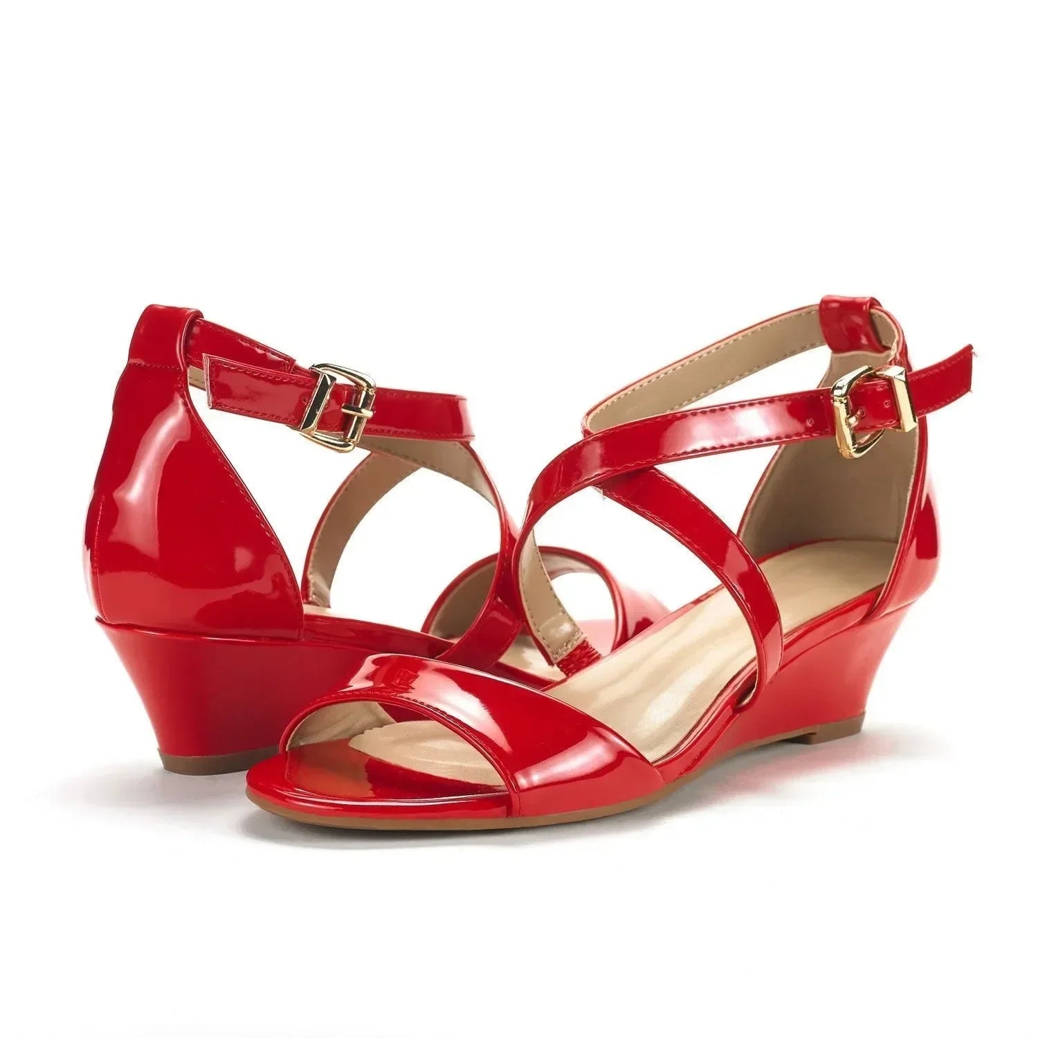 Women's Wedge Chunky Sandals Summer New Casual Open Toes Platform High Heels Female Designers Luxury Party Dress Wedding Shoes