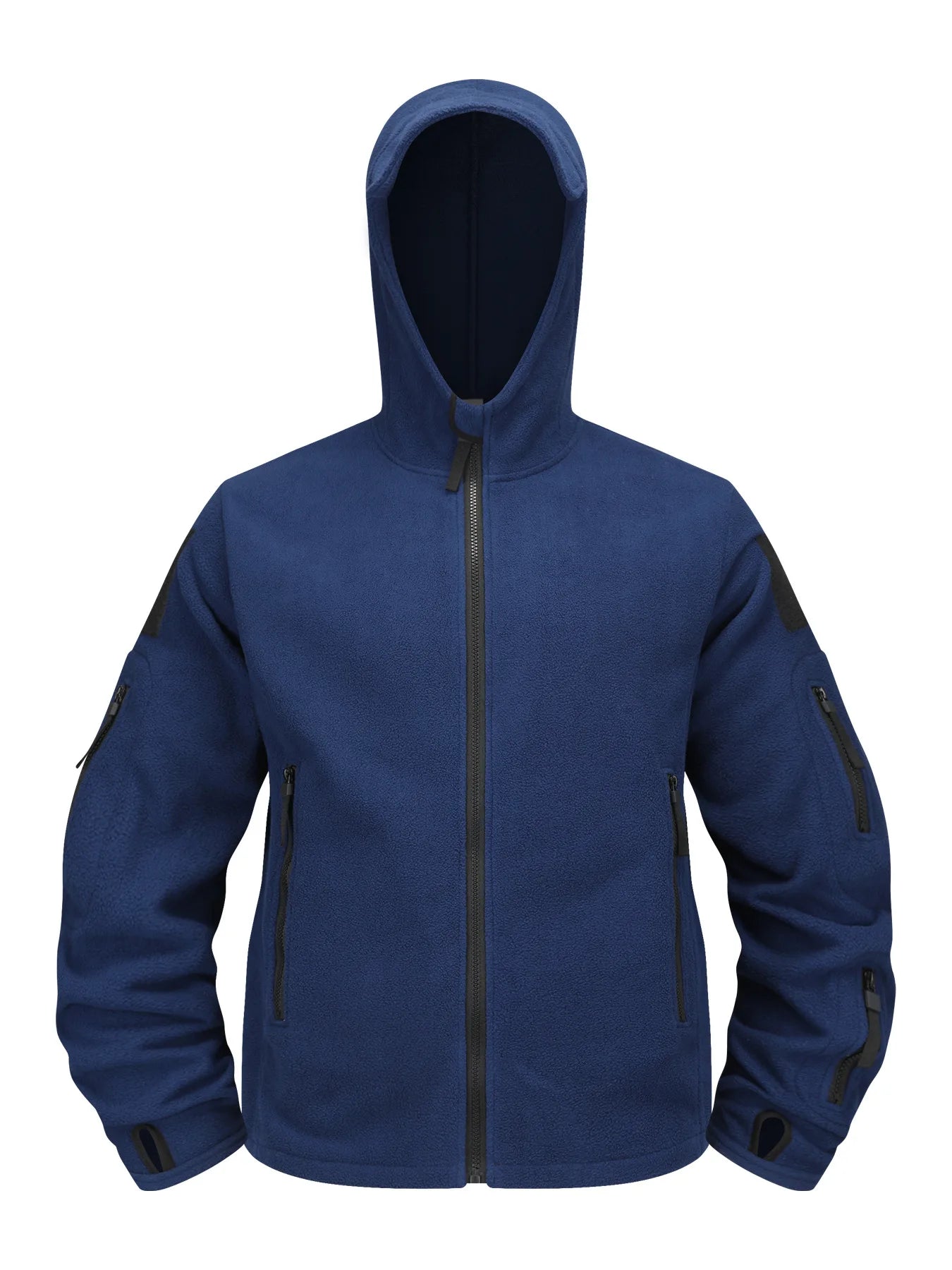 Men's Winter Warm Fleece Wool Windproof Waterproof Hiking Jacket Outdoor Hooded Ski Mountaineering Jacket