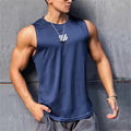 Men's Mesh Gym Vest – Breathable Sleeveless Tank Top for Running & Fitness