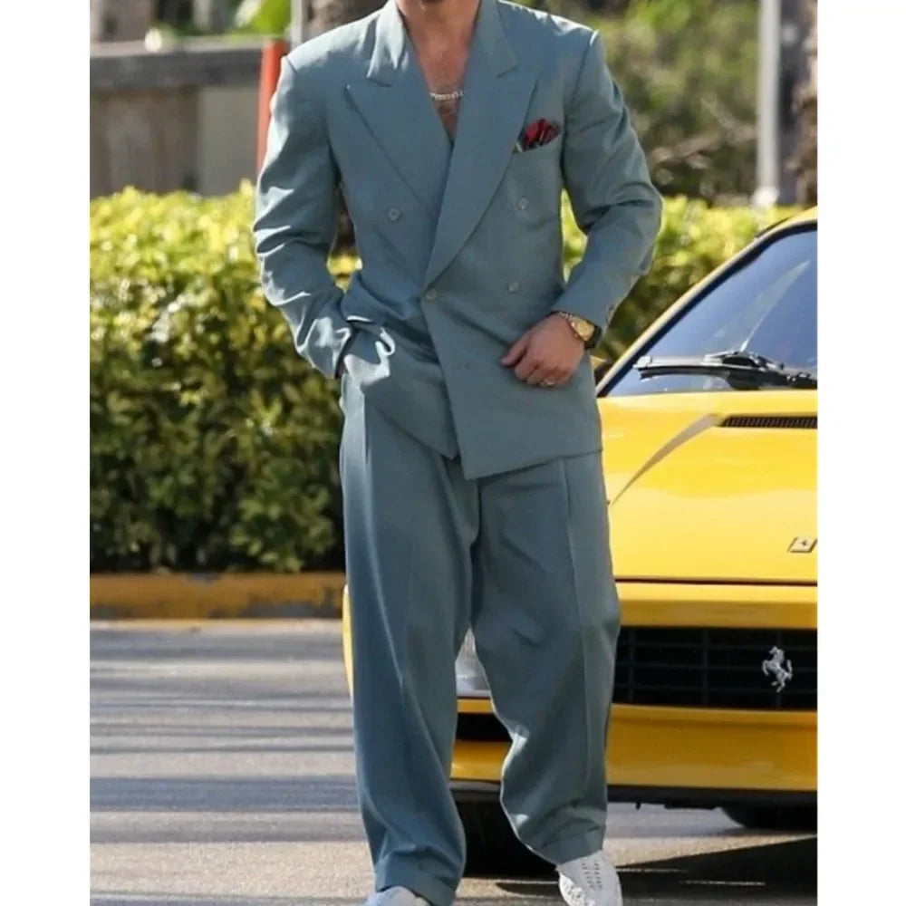 2024 Formal Suit for Men Wedding Luxury Fashion Suit Dress  2 Piece Modern Men's Suits Men Clothing Terno Masculino Completo