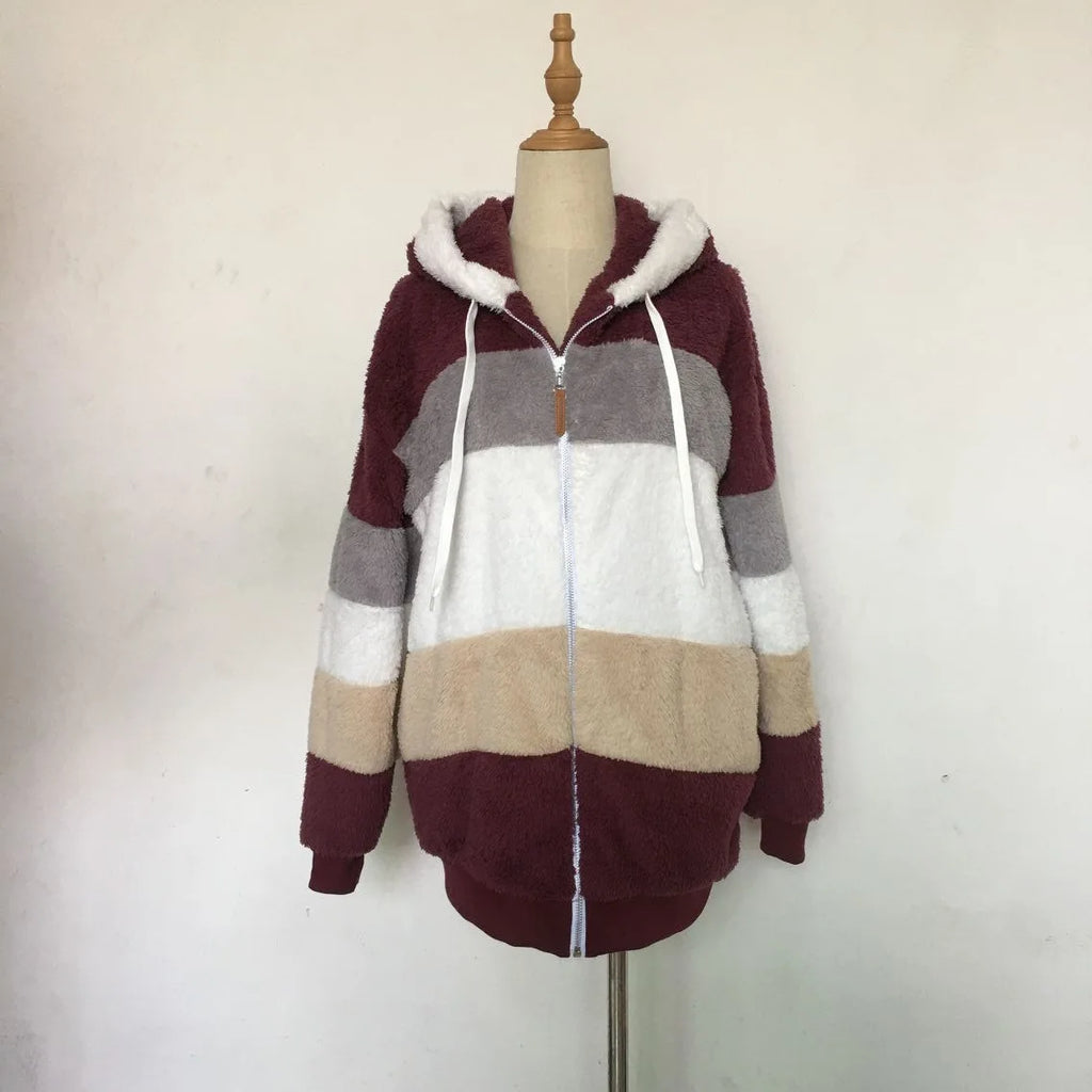 2025 Women's Warm Coats Jackets for Autumn Winter Long Jacket Warm Thick Fleece Faux Fur Coat Plush Teddy Woman Fur Coat Female