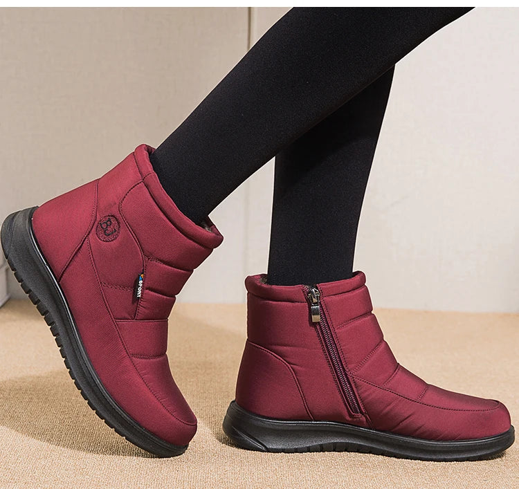 Women's Boots 2024 Ankle Boots For Women Shoes Winter Botines Warm Fur Snow Boots Waterproof Winter Botas Mujer Combat Boot
