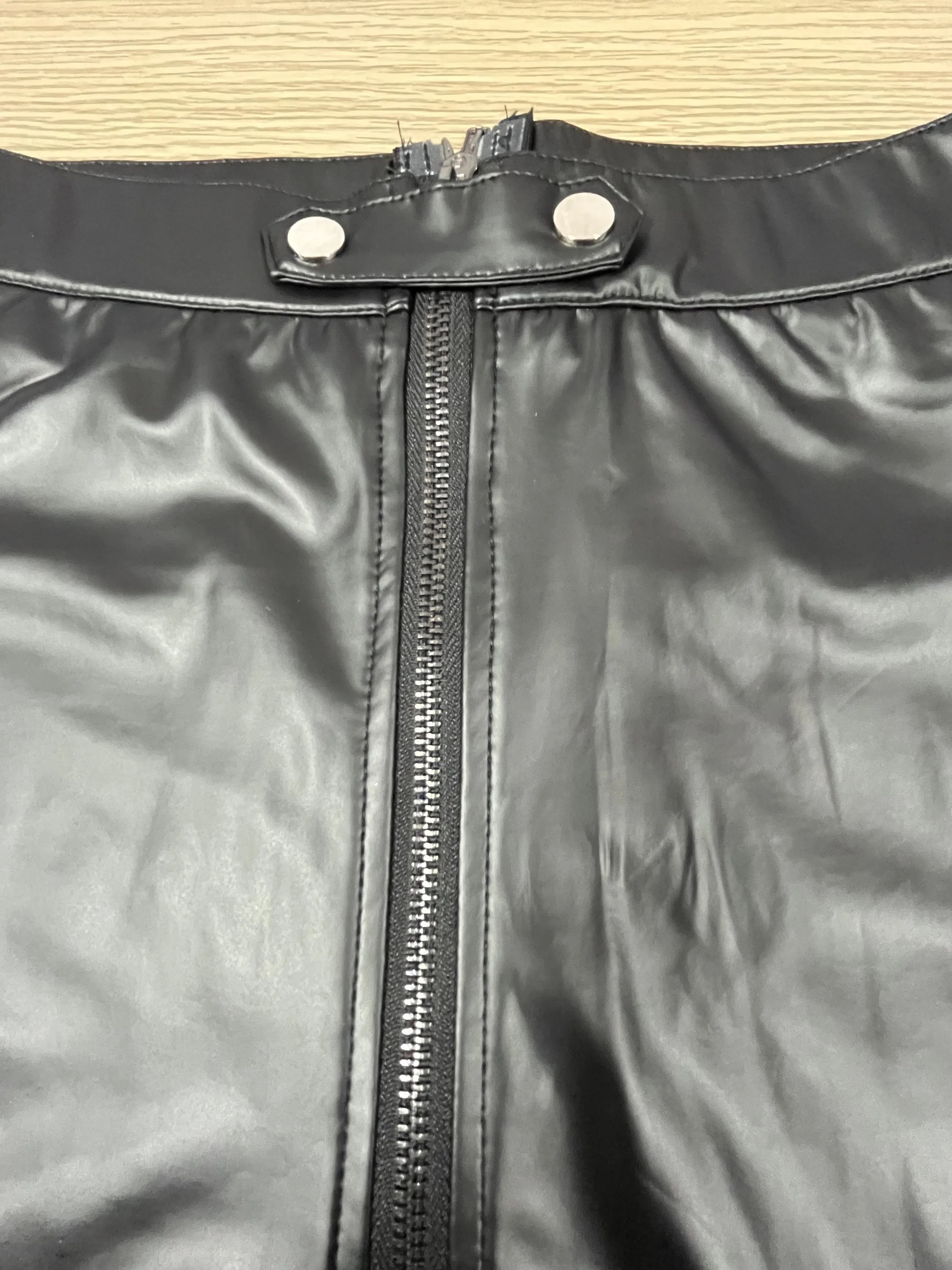 Winter Autumn Sexy Women PU Pants Black Fitness Slim High Waist Pencil Pants Zipper Streetwear Faux Leather Trousers for Women