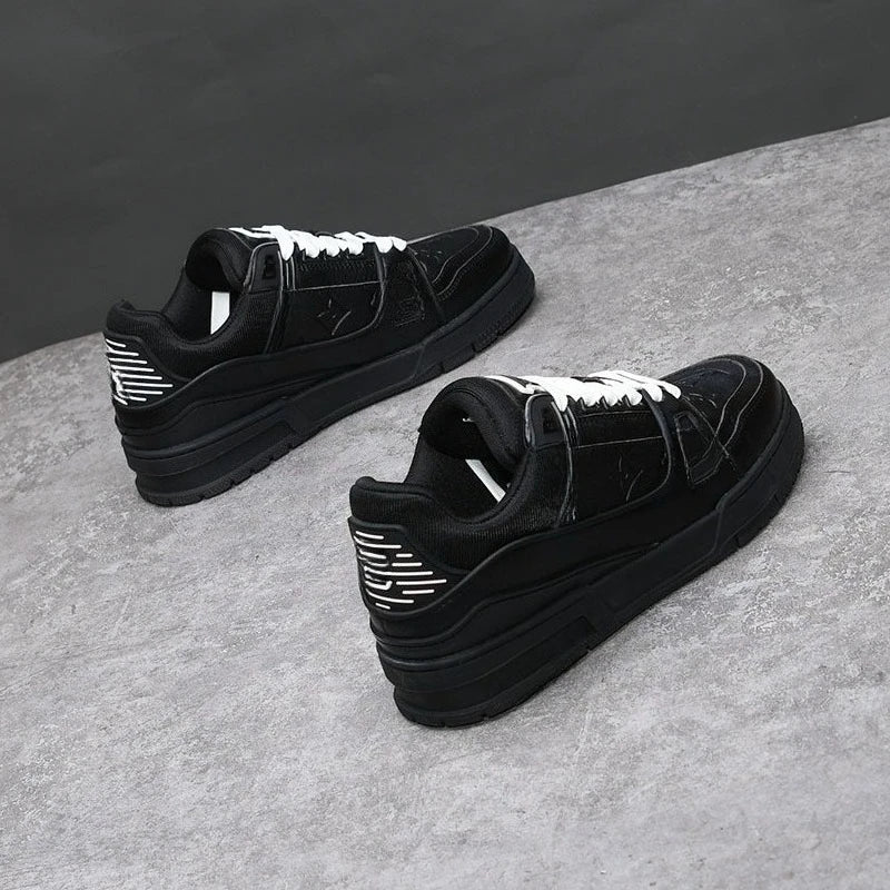 Black Warrior Men's Spring and Autumn New Trend Versatile Autumn Sports Leisure Small White Board Shoes