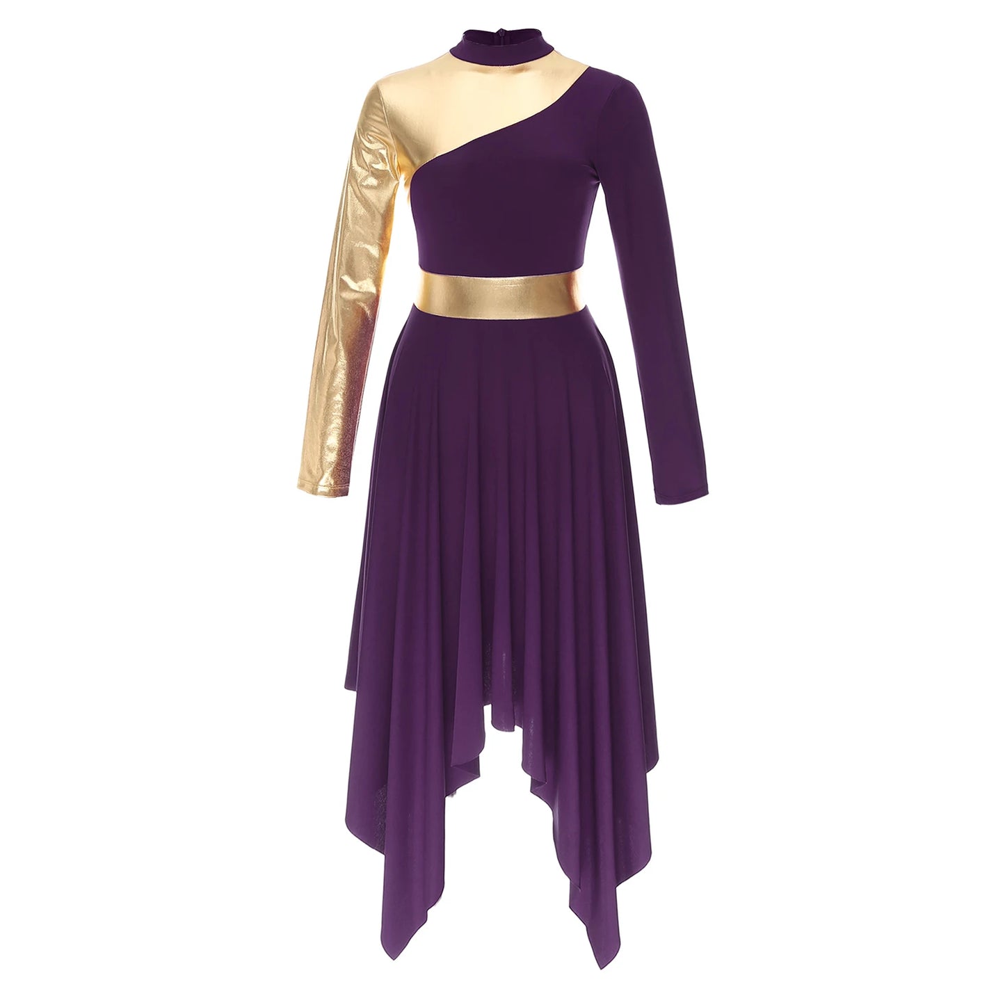 Women Worship Robe Lyrical Praise Dance Costume Modern Dress Adults Liturgical Celebration of Spirit Dancewear Performance Dress