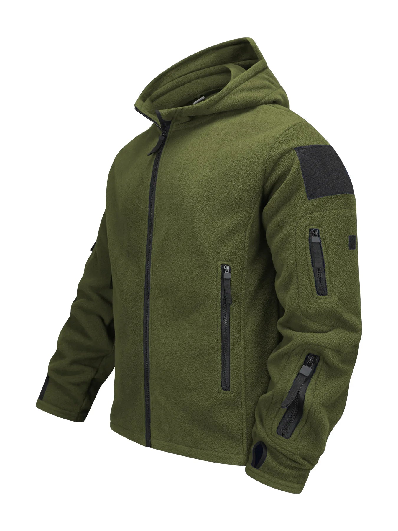 Men's Winter Warm Fleece Wool Windproof Waterproof Hiking Jacket Outdoor Hooded Ski Mountaineering Jacket