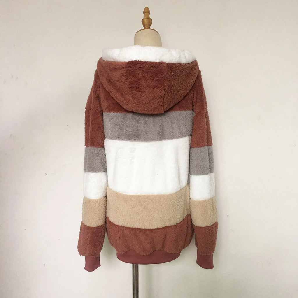 2025 Women's Warm Coats Jackets for Autumn Winter Long Jacket Warm Thick Fleece Faux Fur Coat Plush Teddy Woman Fur Coat Female