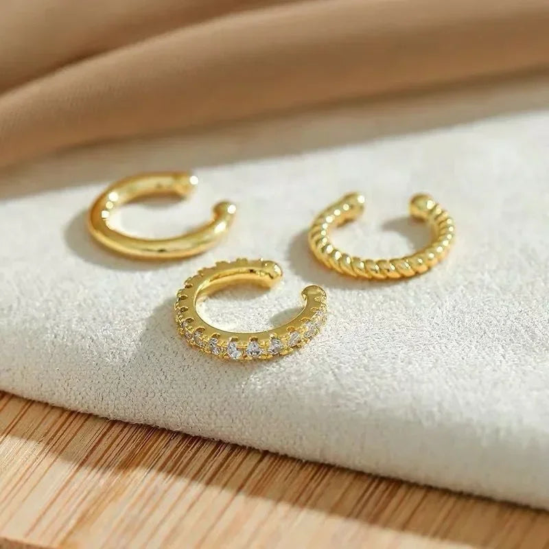 Cute Clip Earrings Female Buckle Ear Cuff No Piercings Fake Cartilage Ear for Women Delicate 2023 Fashion Jewelry Accessories