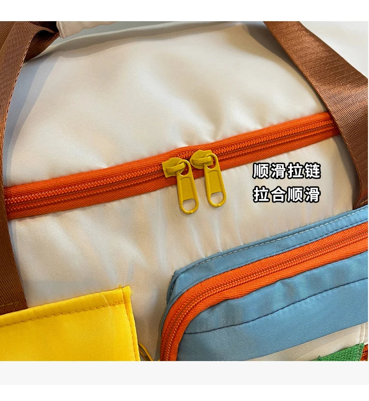 Travel Bag, Duffel Bag Cosmetics Bag, Professional Fitness Bag, Yoga Swimming Training Backpack, Satchel Shoulder Crossbody Tote Bag, Suitable for Men and Women