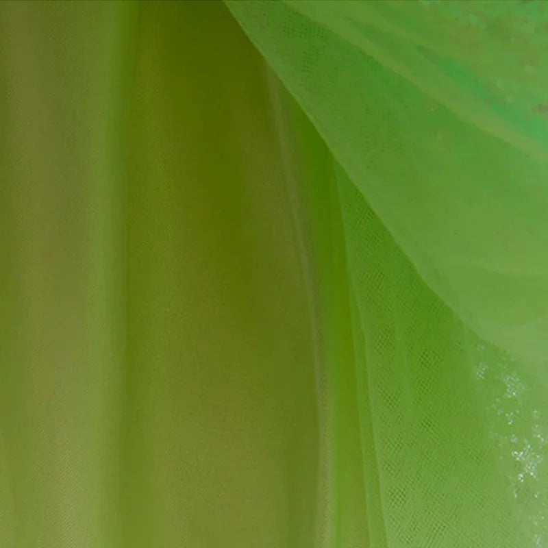Baby Girl Clothing Flower Fairy Summer Dress For Girls Fashion Shiny Green Princess Dress Sleeveless Ruffle Children Dresses