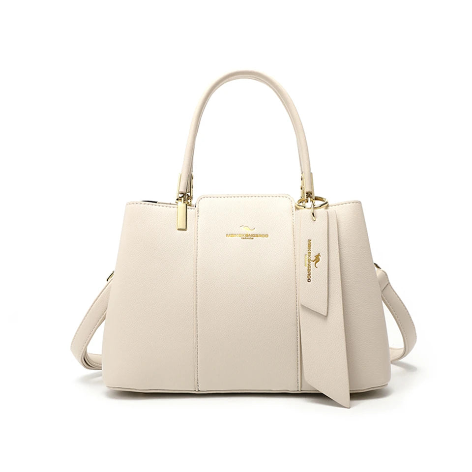 Luxury Handbag Fashion Print Large Capacity Soft Leather Women Shoulder Crossbody Bag Leisure Designer Ladies Purses and Handbag