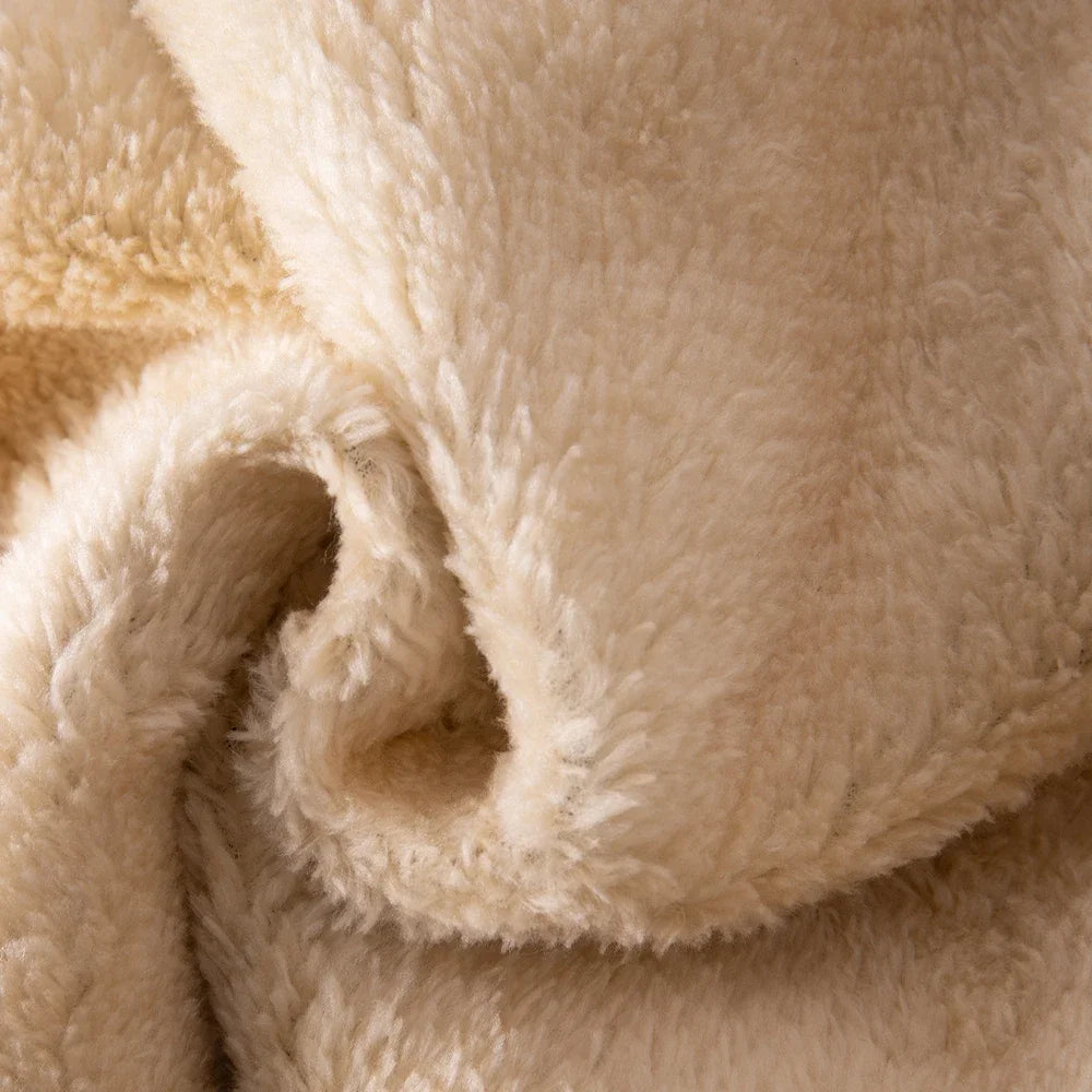 Winter Sweatwear Men Plush Thick Fleece Sweatpant Waterproof Windproof Warm Cotton Pants Lambswool Thermal Trousers Casual Pants