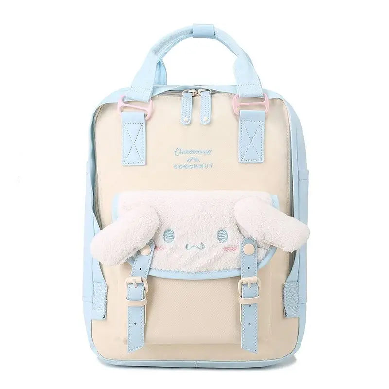 Sanrio Kawaii Girls School Bag Women Large Capacity Campus Backpacks Cute Cinnamoroll Kuromi Travel Camping Backpack Gift