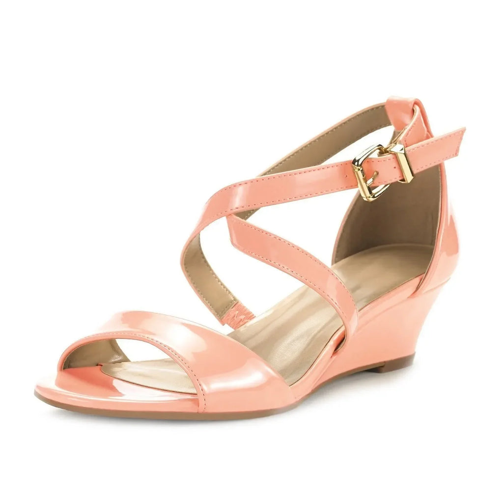 Women's Wedge Chunky Sandals Summer New Casual Open Toes Platform High Heels Female Designers Luxury Party Dress Wedding Shoes