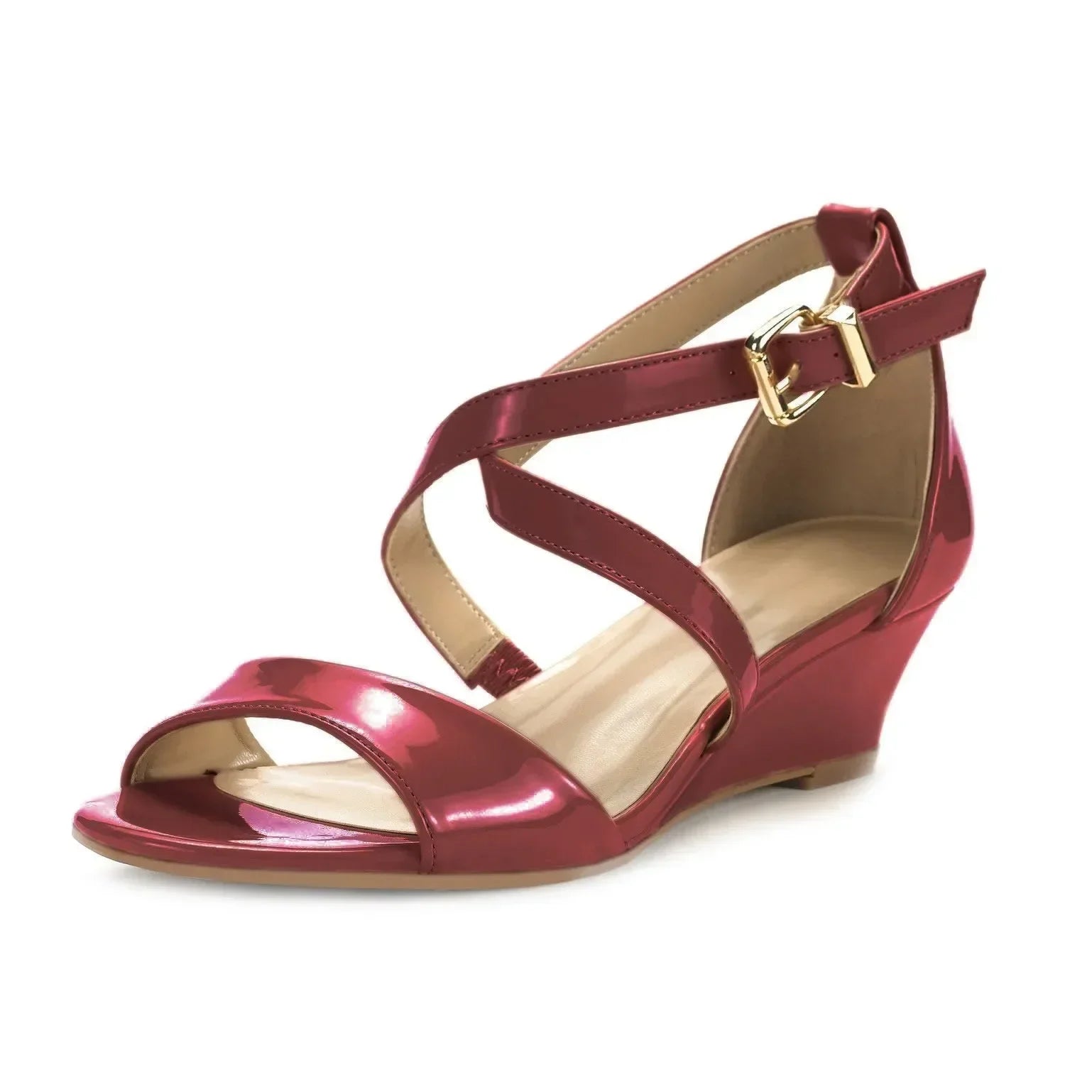 Women's Wedge Chunky Sandals Summer New Casual Open Toes Platform High Heels Female Designers Luxury Party Dress Wedding Shoes