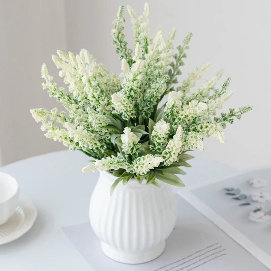 Artificial Lavender Foam Flower Family Room Vase Christmas Wedding Bouquet Garden Rose Arch Decoration Scrapbooking Accessories