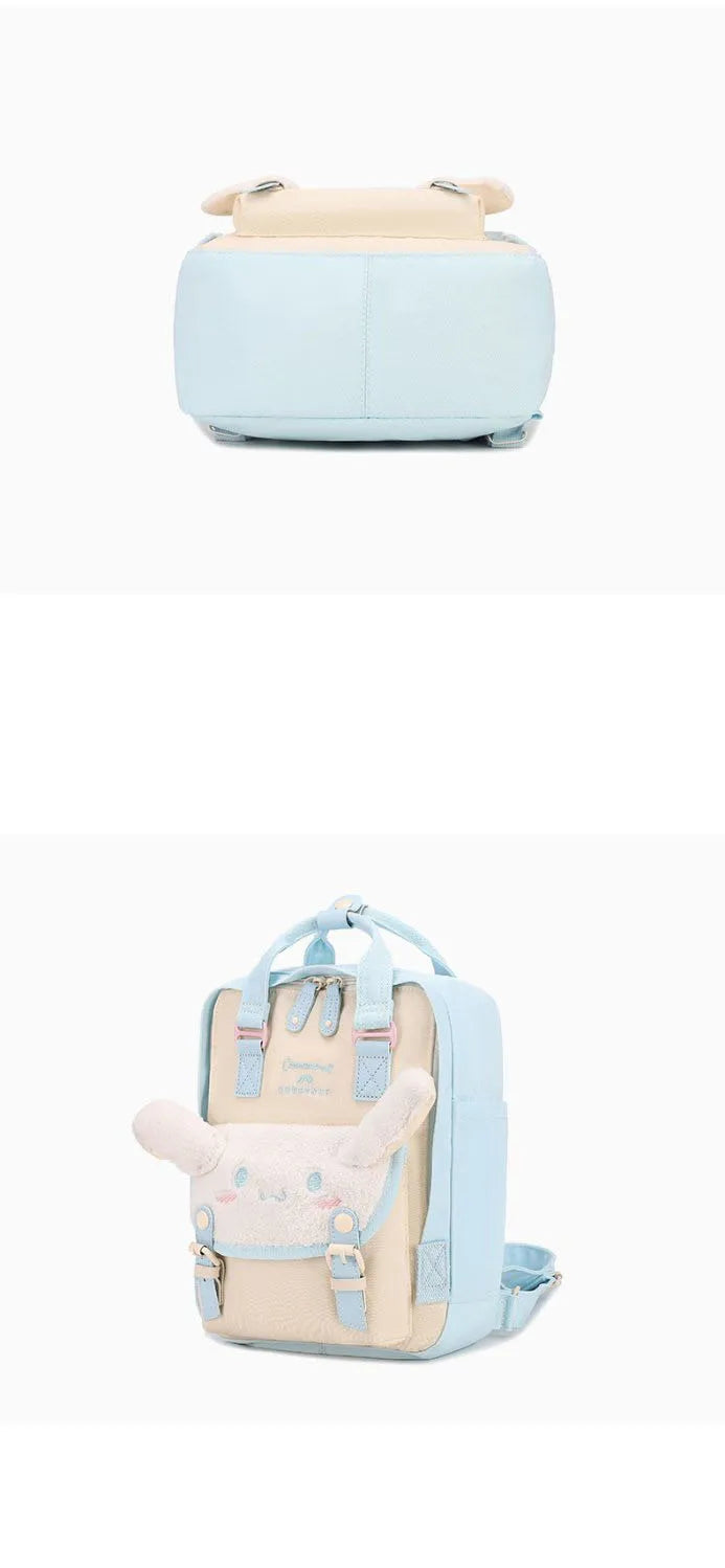 Sanrio Kawaii Girls School Bag Women Large Capacity Campus Backpacks Cute Cinnamoroll Kuromi Travel Camping Backpack Gift