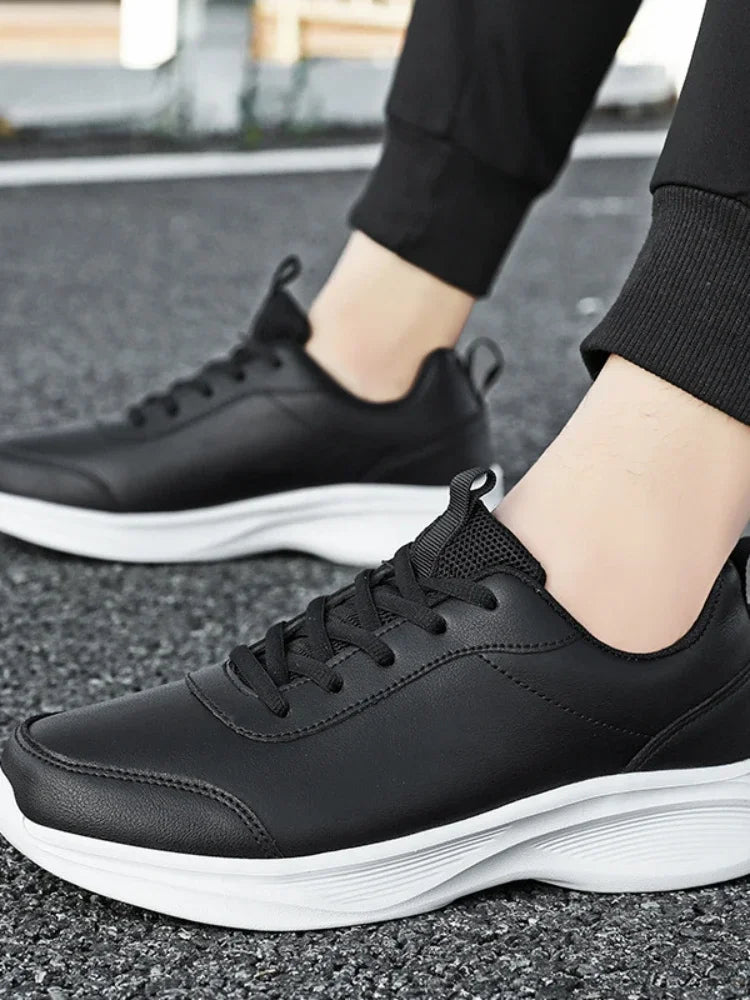 Women Men Shoes 2024 Autumn PU Leather Men's Sneakers Non-slip Casual Footwear Trainer Men Tenis Masculino Zapatillas Hombre