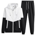 Hip Hop Military Men Tracksuit Hooded Jacket+Harem Pant Patchwork 2PC Set For Men Fashion 2023 New Mens Sportswear Suits