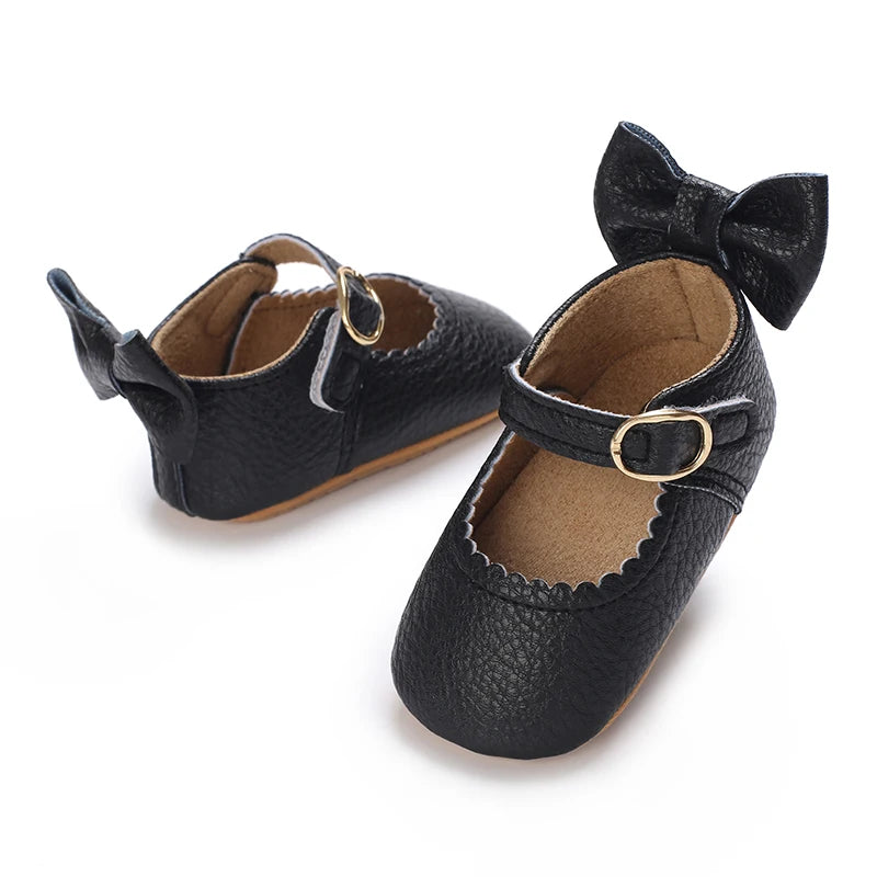 Cute White Lace Baby Girl Princess shoes  Baby Moccasins Moccs Shoes Bow Fringe Rubber Soled Non-slip Footwear Crib Shoes