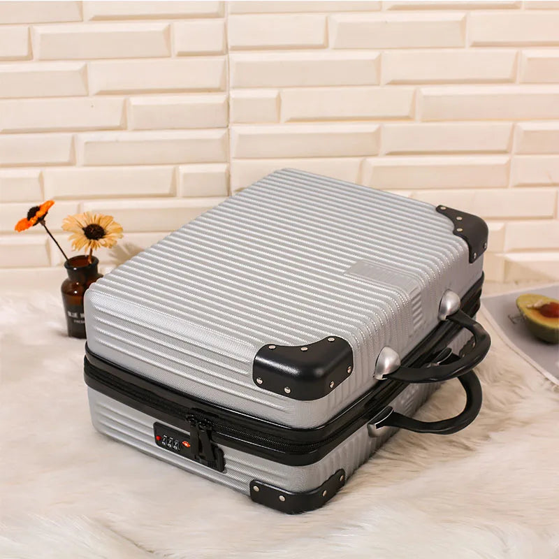 14 "portable makeup bag Makeup case Sweet wind carry-on luggage travel large capacity