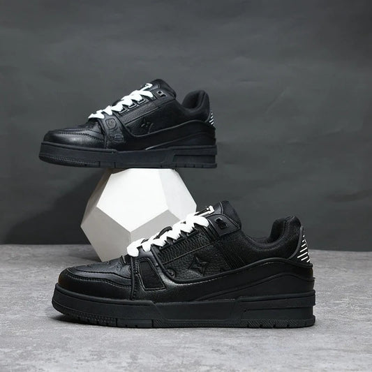 Black Warrior Men's Spring and Autumn New Trend Versatile Autumn Sports Leisure Small White Board Shoes