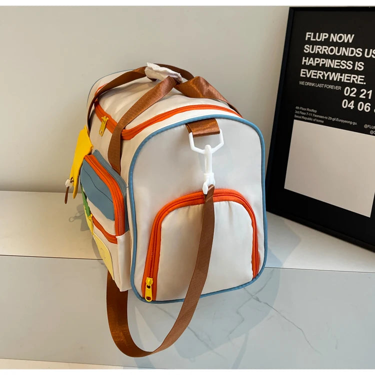 Travel Bag, Duffel Bag Cosmetics Bag, Professional Fitness Bag, Yoga Swimming Training Backpack, Satchel Shoulder Crossbody Tote Bag, Suitable for Men and Women
