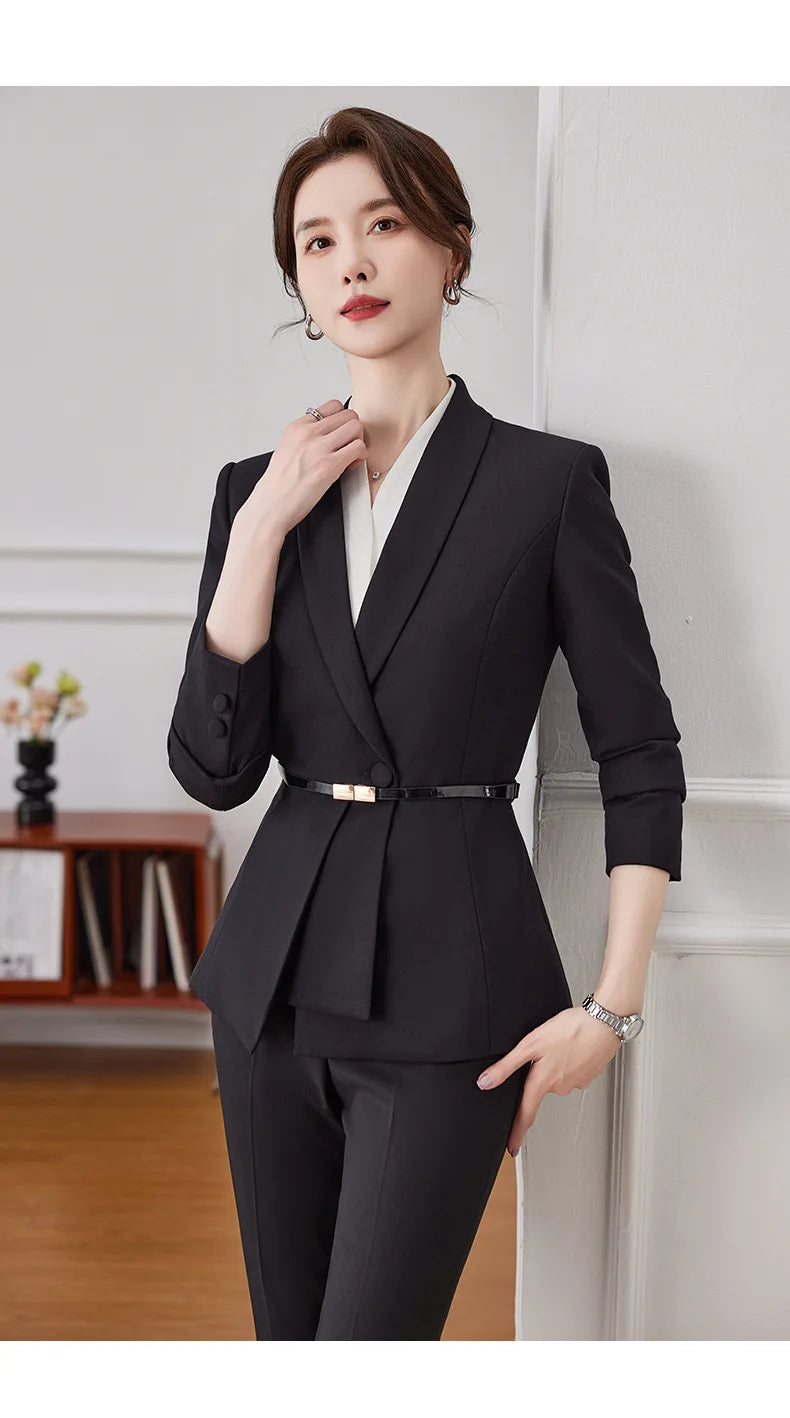 elegant Women Solid Suits