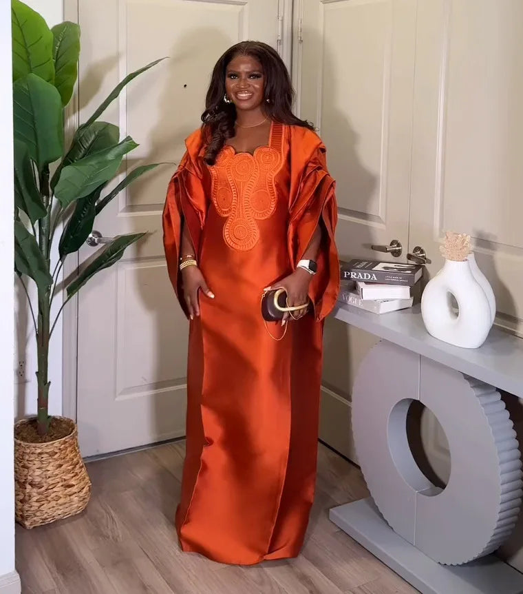 2025 African Dresses for Women Traditional Africa Clothing Dashiki Ankara Outfits Gown Abayas Robe Muslim Kaftan Maxi Long Dress