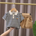 IENENS Summer Solid Color Clothes Sets Short Sleeves Tops + Shorts Baby Toddler Clothing Suits 1 2 3 4 Years Kids Outfits