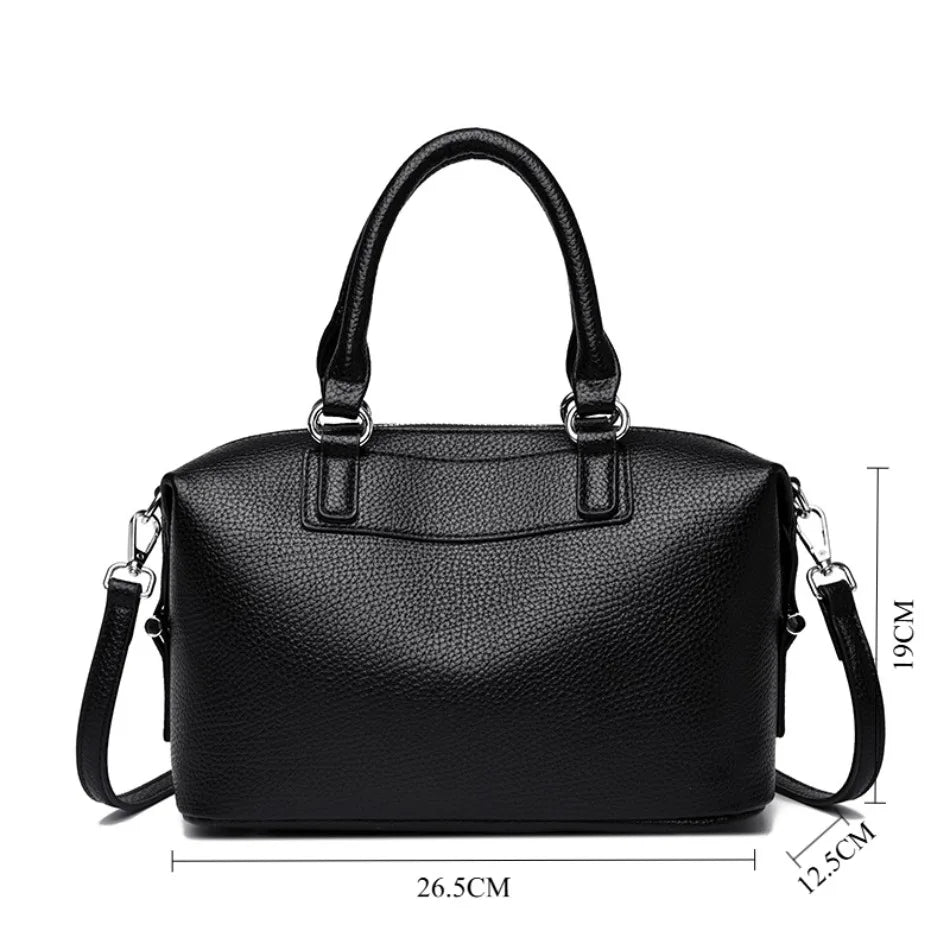 High Quality Soft Pu Leather Casual Tote Bags Women Hand Bags Shoulder Crossbody Messanger Bag Female Large Capacity Sac A Main