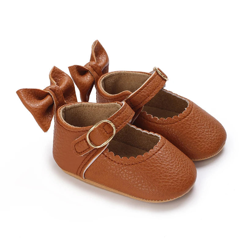 Cute White Lace Baby Girl Princess shoes  Baby Moccasins Moccs Shoes Bow Fringe Rubber Soled Non-slip Footwear Crib Shoes