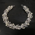 Bridal Wedding Headbands Full Pearl and Rhinestones Tiaras Hairbands For Women Bride Bridal Wedding Hair Accessories Jewelry
