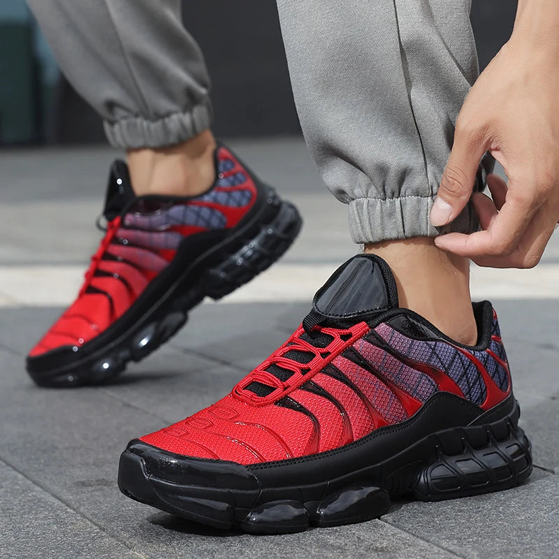 Men Running Shoes Fashion Cushioned Non-Slip Comfort Outdoor Running Youth Sports Shoes Classic Fitness Training Sneakers