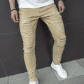 Men y2k Stretchy Skinny Denim Jeans For Men Casual Pants Ripped Streetwear Hole Slim Fit Denim Hip Hop Comfort Straight Trousers