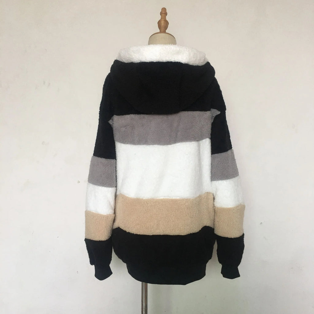 2025 Women's Warm Coats Jackets for Autumn Winter Long Jacket Warm Thick Fleece Faux Fur Coat Plush Teddy Woman Fur Coat Female