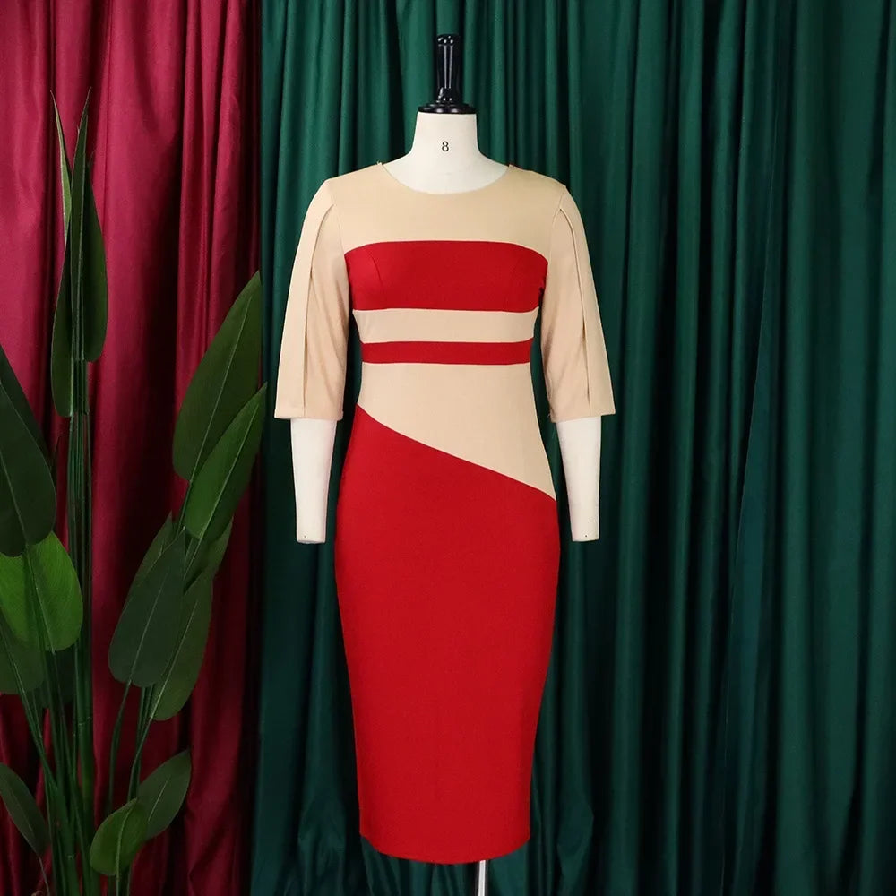 elegant red gala Dress