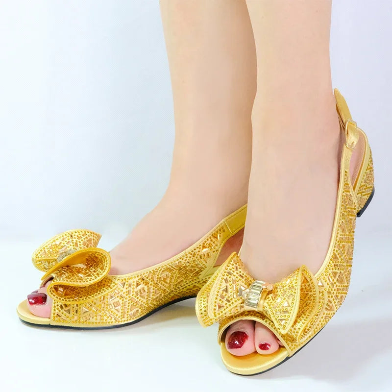 2024 Women's Chunky Heels Summer Platform Square Heeled Sandals in Vibrant Colors with Bling Rhinestones for Lady Party Wedding