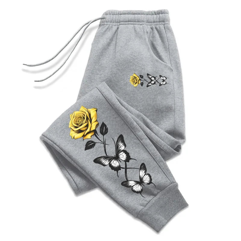 Woman Fashion Sweatpants Soft Drawstring Long Trousers Ladies Daily Casual Sports Jogging Pants All Season Home Outdoor Joggers