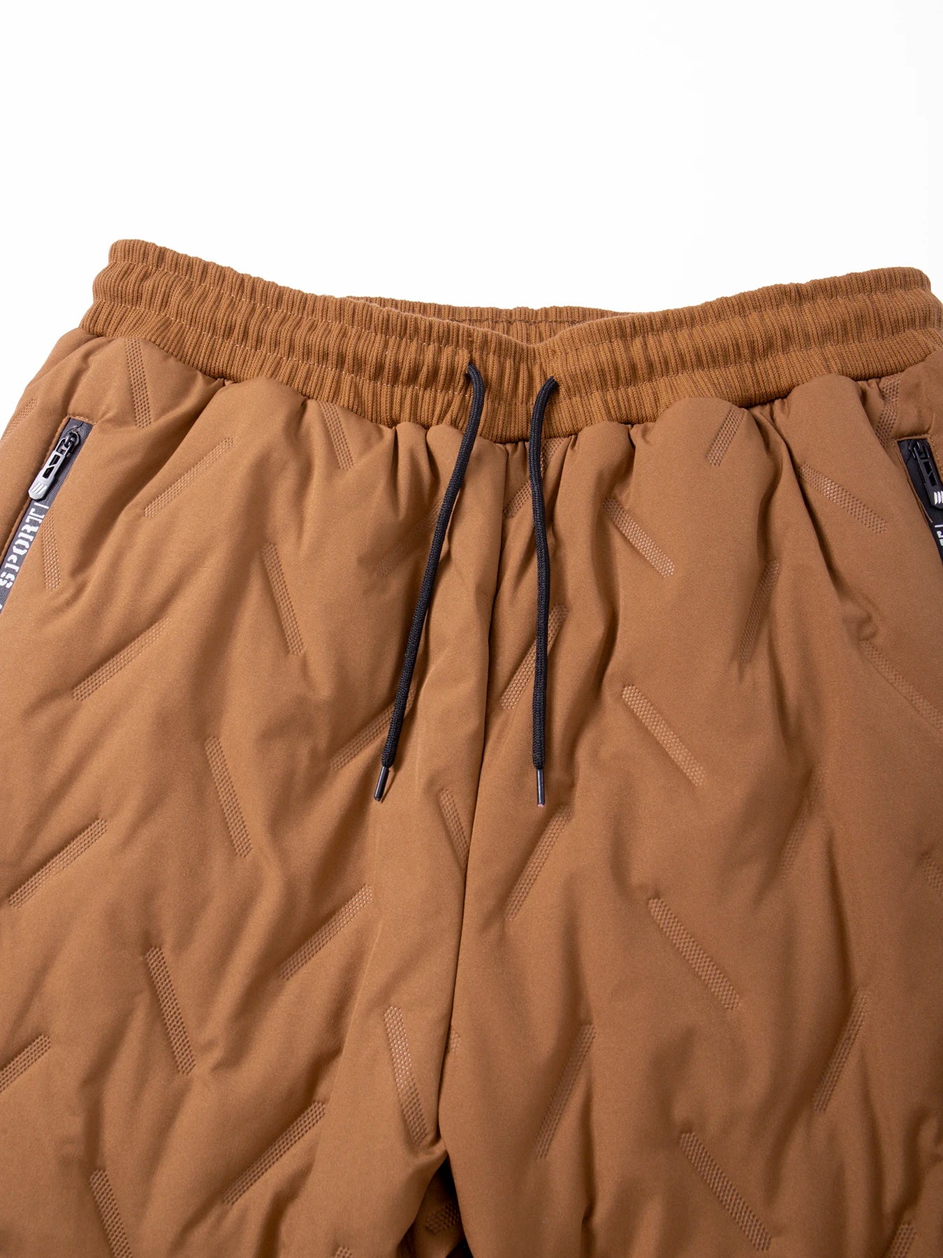 Winter Down Cotton Pants for Men Casual Waterproof Trousers Zipper Pocket Thickened Wool Warm Pants Jogger Outdoor Sweatpants