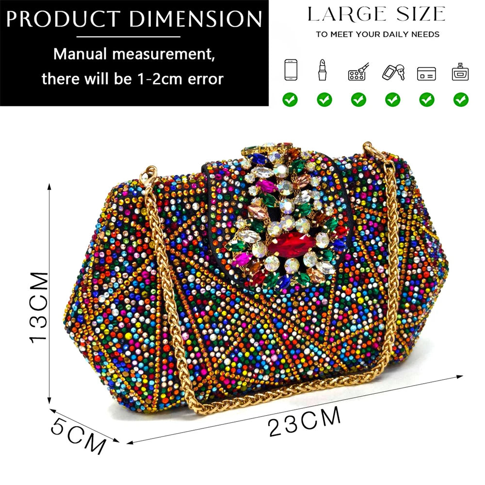 Venus Chan Nigerian Women Heel Party Ladies Italian Design Shoes And Bag Set Decorated with Rhinestone Handbag Wedding Party