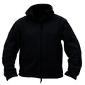 Winter Fleece Jacket Men's Military Tactical Jacket Solid Warm Fleece Coats with Hat Outdoor Sports Combat Hiking Polar Jacket