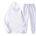 Fashion Men's Tracksuit Sets Hoodie and Pants Women Solid Color Hooded Pullover+Pants Suit Casual Sportswear Sets Male
