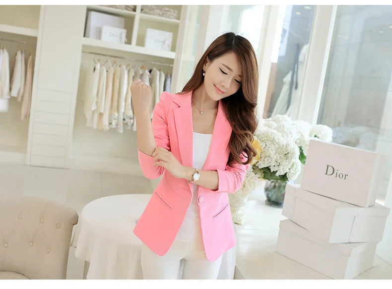 Casual Slim Blazers Jack Jacket Office