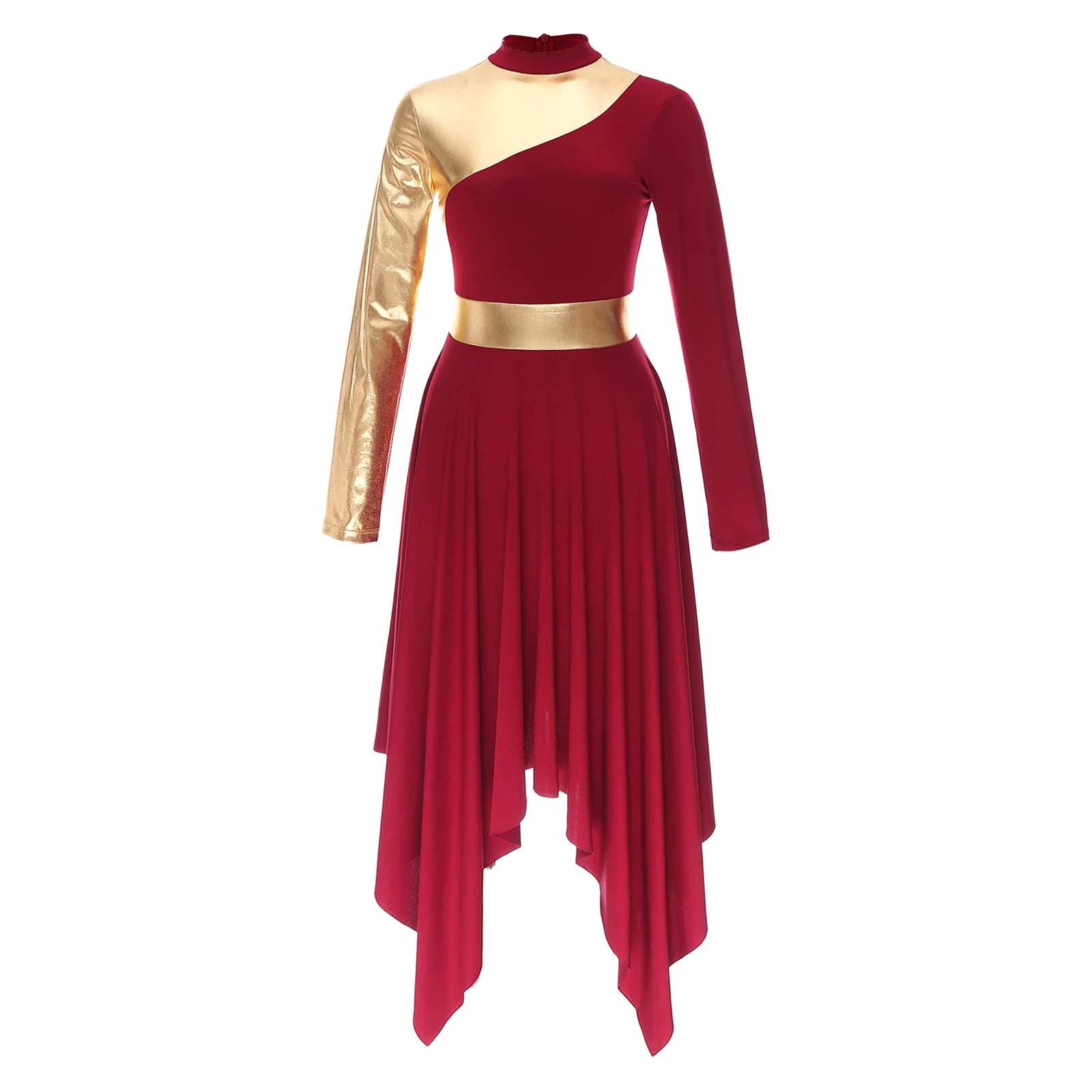 Women Worship Robe Lyrical Praise Dance Costume Modern Dress Adults Liturgical Celebration of Spirit Dancewear Performance Dress