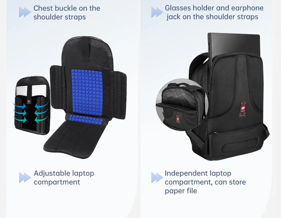 Lifetime Warranty Anti-theft Backpack Large Capacity Bag 15.6 17 19inch Laptop Backpack For Men Travel Backpack Women Bag Female