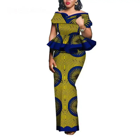 SALE!!! Party African Dress Women Skirt Sets Traditional 2 Pieces Suits Custom Made Dashiki Tops and Skirts Plus Size Clothing