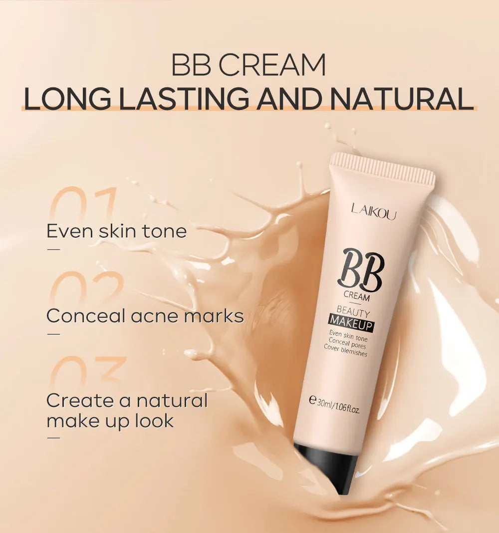 9-color Optional Concealer BB Cream 30ml Natural Facial Concealer Primer Ultimate Coverage Waterproof Foundations Makeup